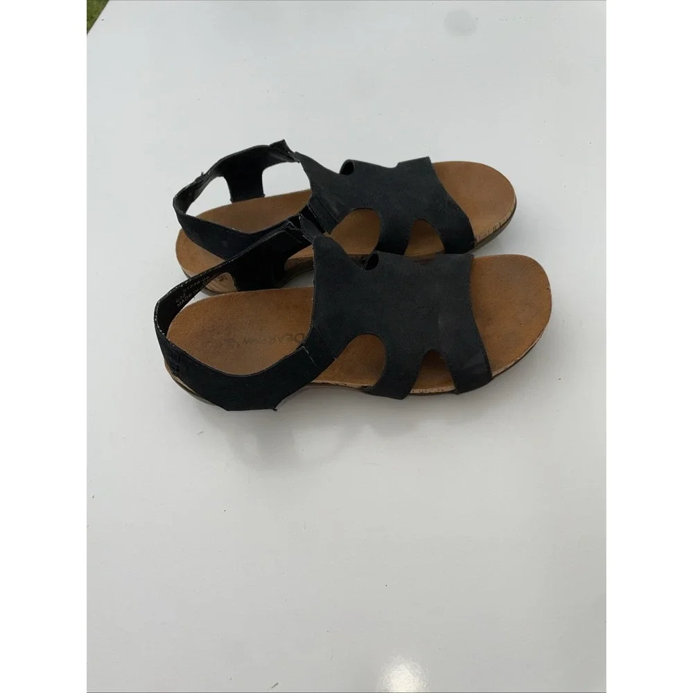 BEARPAW Wilma Black II 2213W Cork Fashion Suede Sandals Size 7 US - Picture 2 of 7